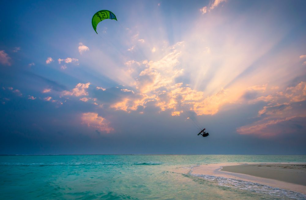 Kitesurfer Maldives