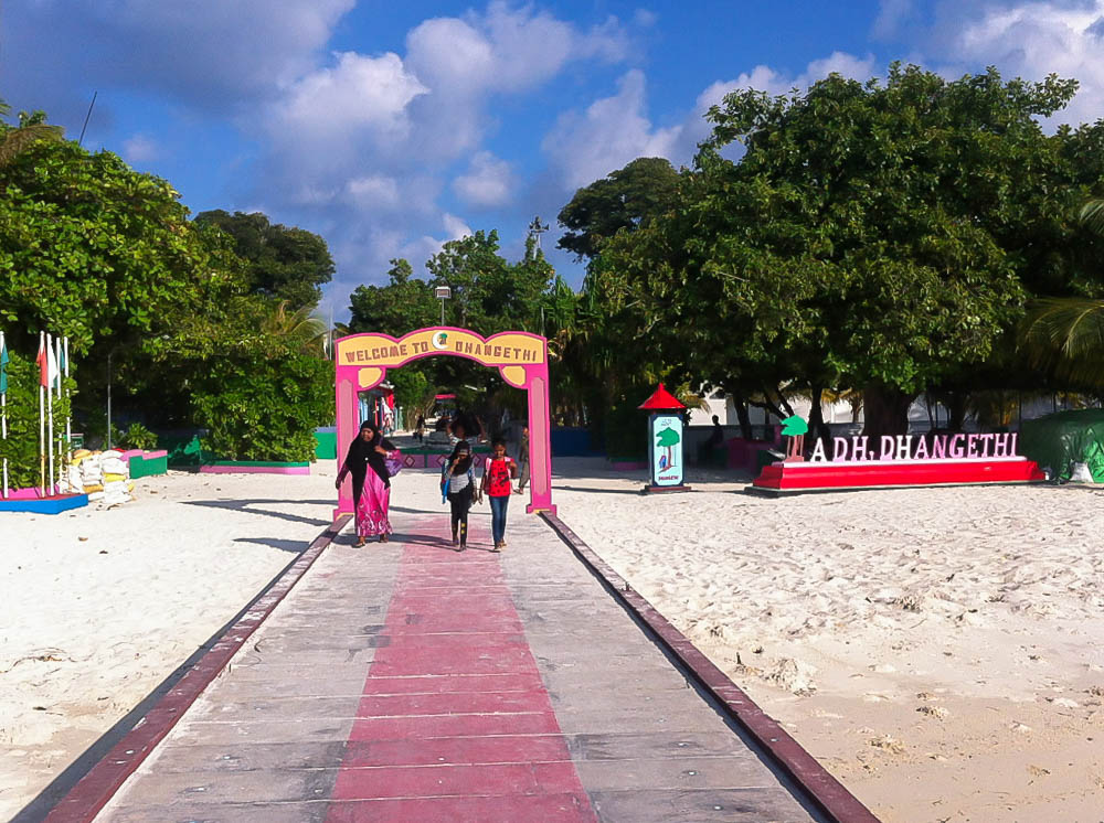 Jetty island Maldives