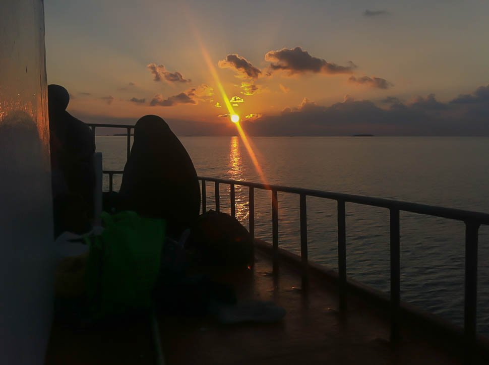 sunset ferry Maldives