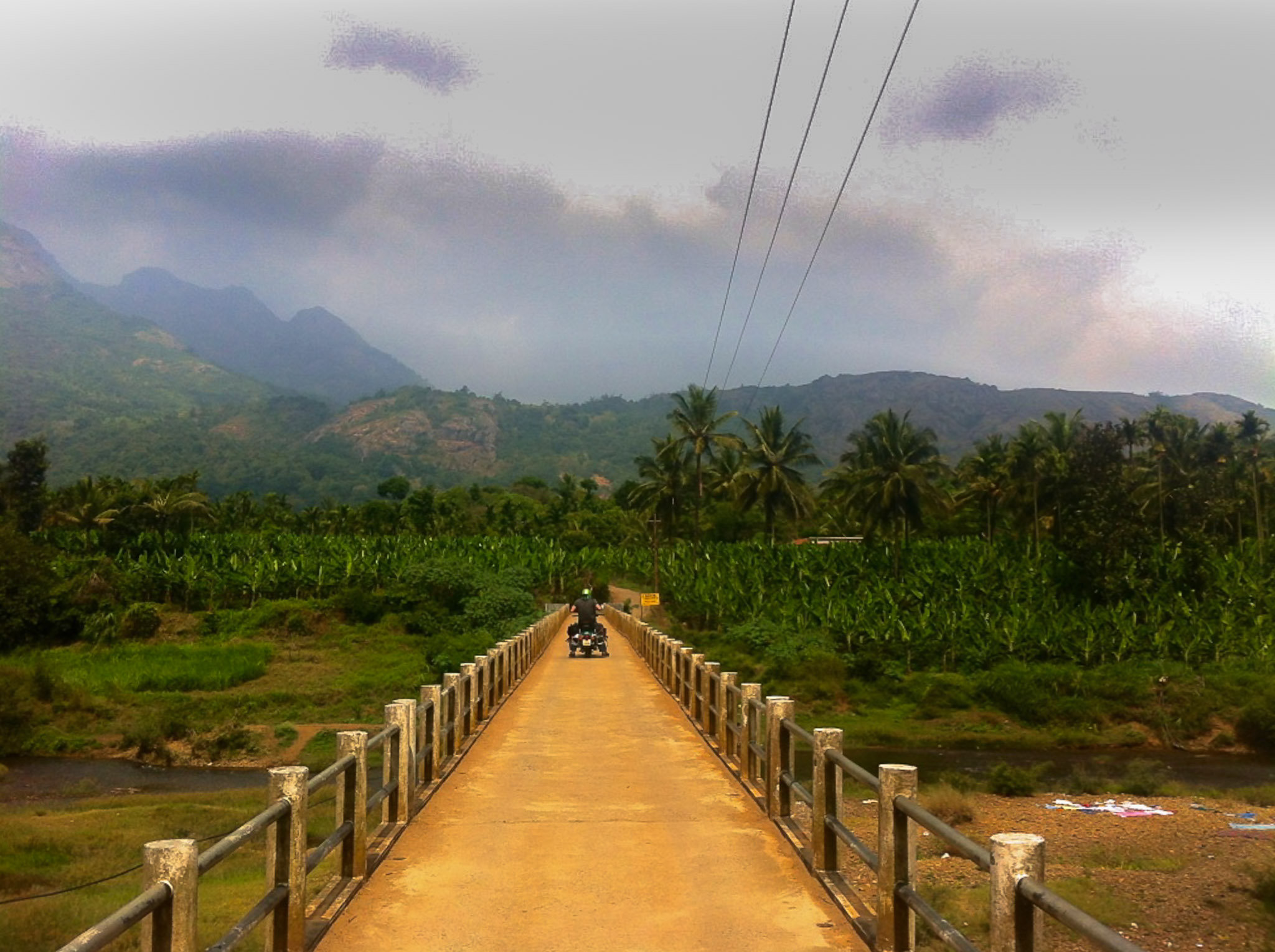 Motorbiking in nature India