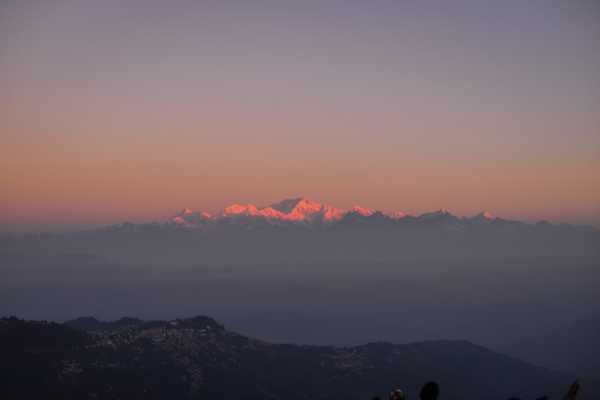 Sunrise on mountain India