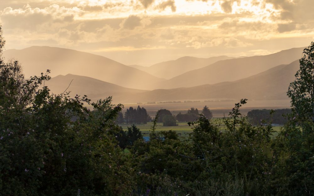 sunset Omarama NZ