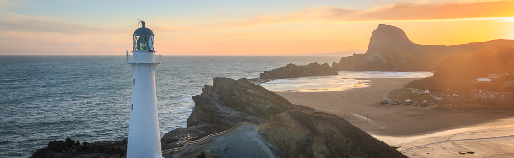 Sunset at Castle Point Lighthouse