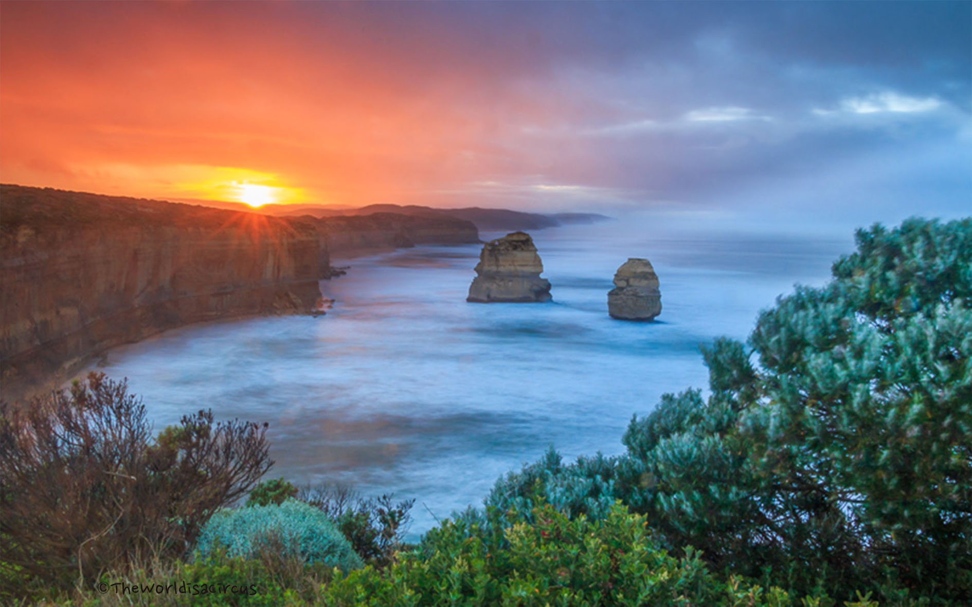 Sunset at the Great Ocean Road