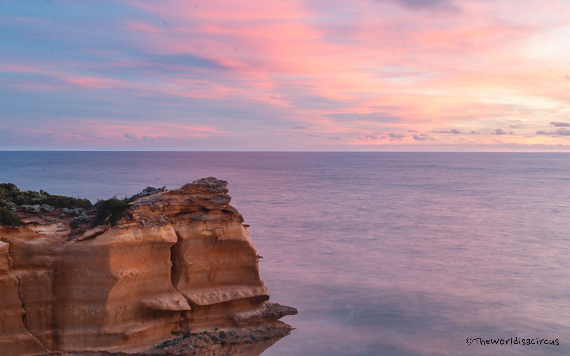 Sunset at the Great Ocean Road