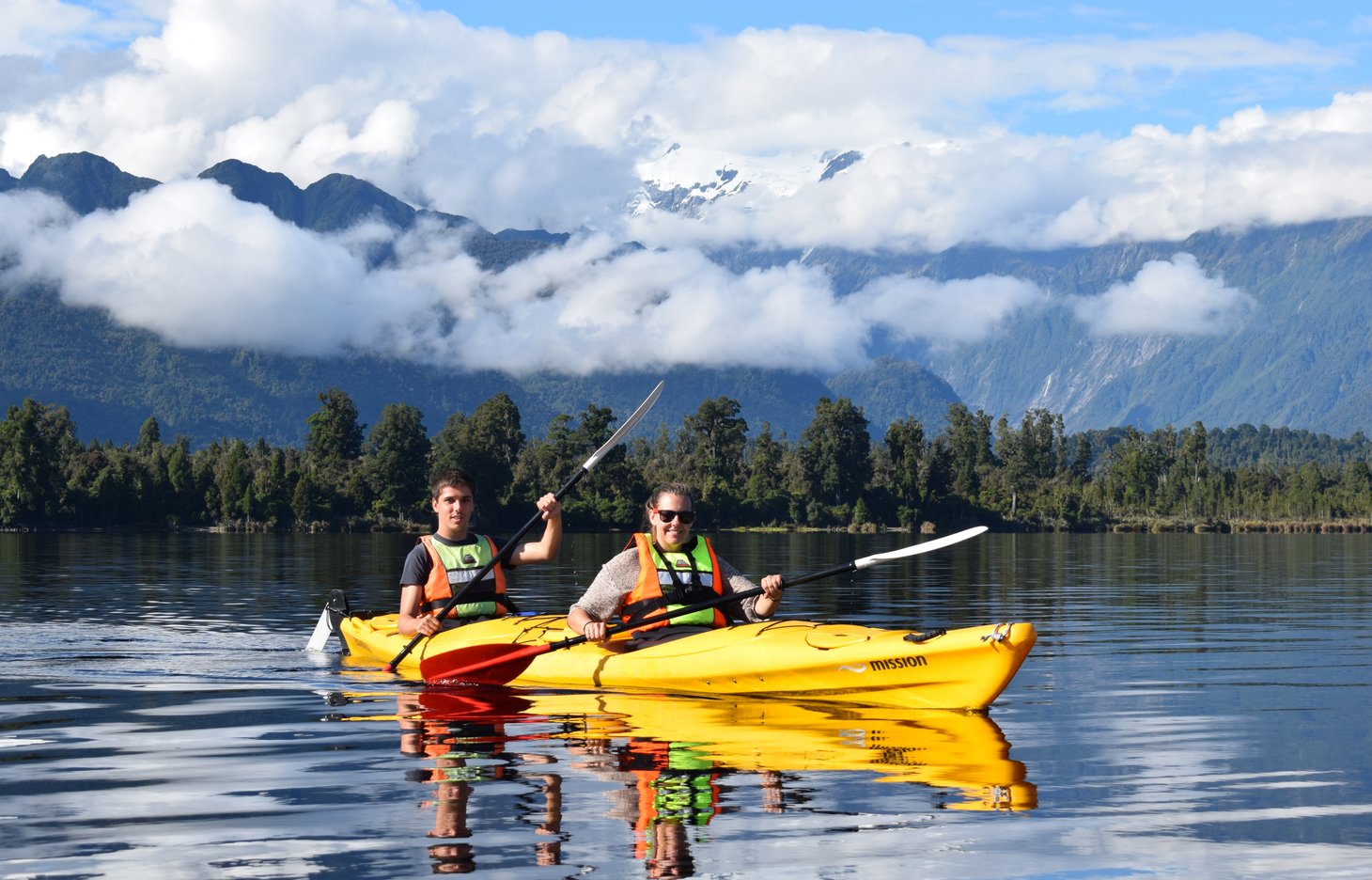 Kayaking in glacier country