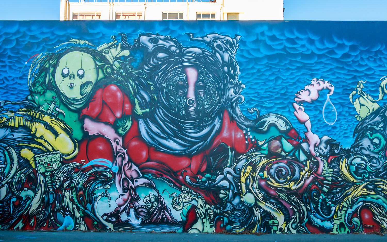 Intriguing street art in Christchurch