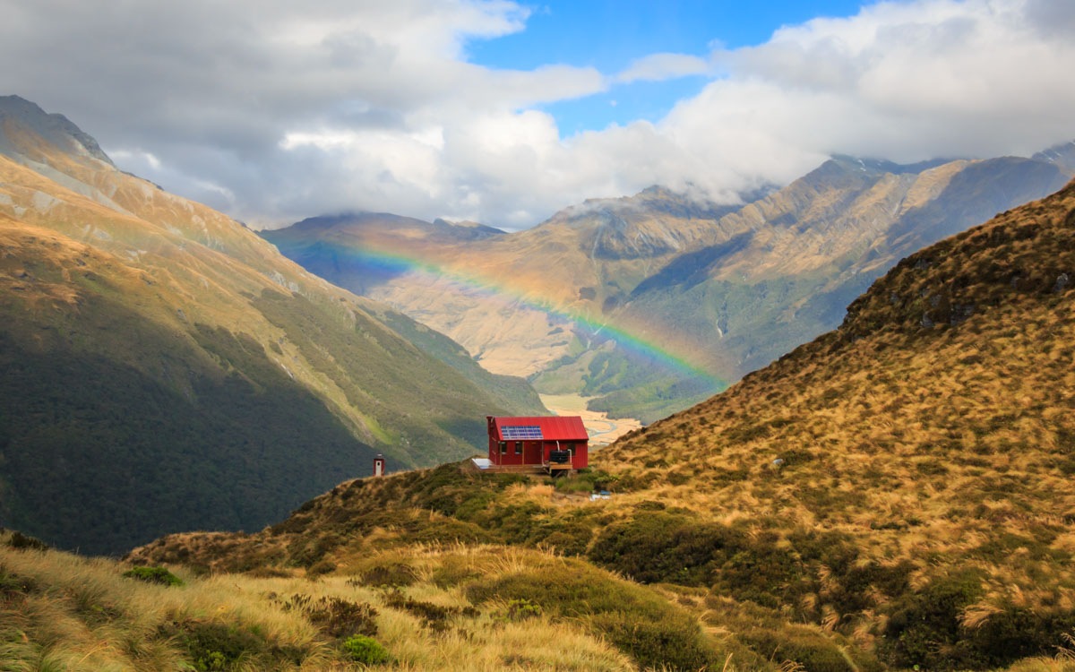 Rainbow at liverpool hut!