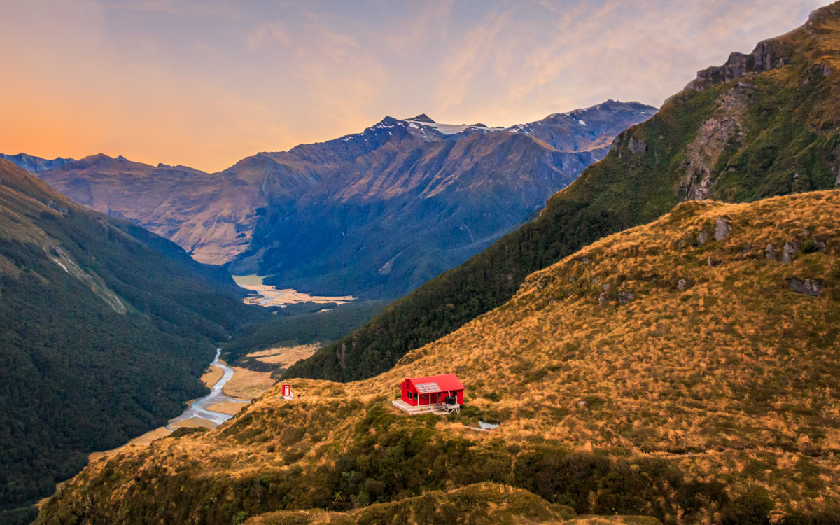 Sunset at Liverpool Hut