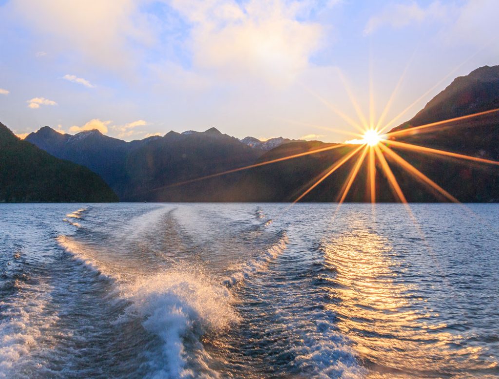 Lake Manapouri sunset