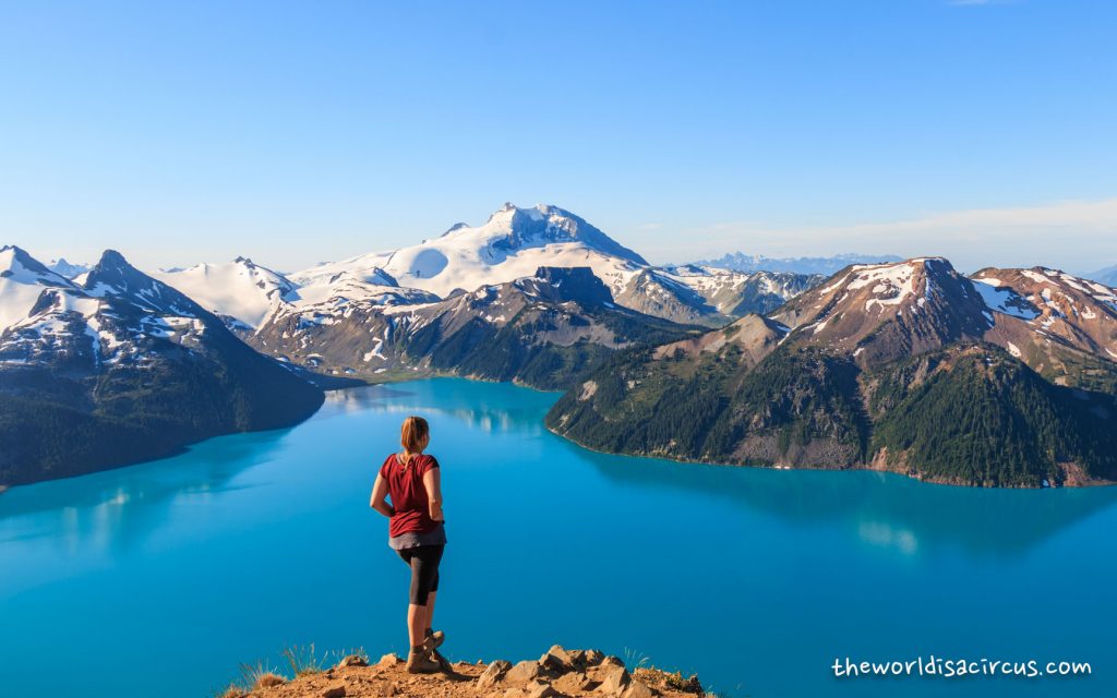 View on Garibaldi Lake from Panorama Ridge.