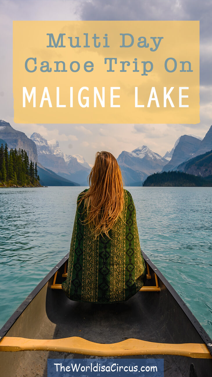 Multi Day Canoe Trip on Maligne Lake, Canada