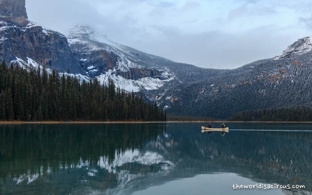 Kayak at Emerald Lake