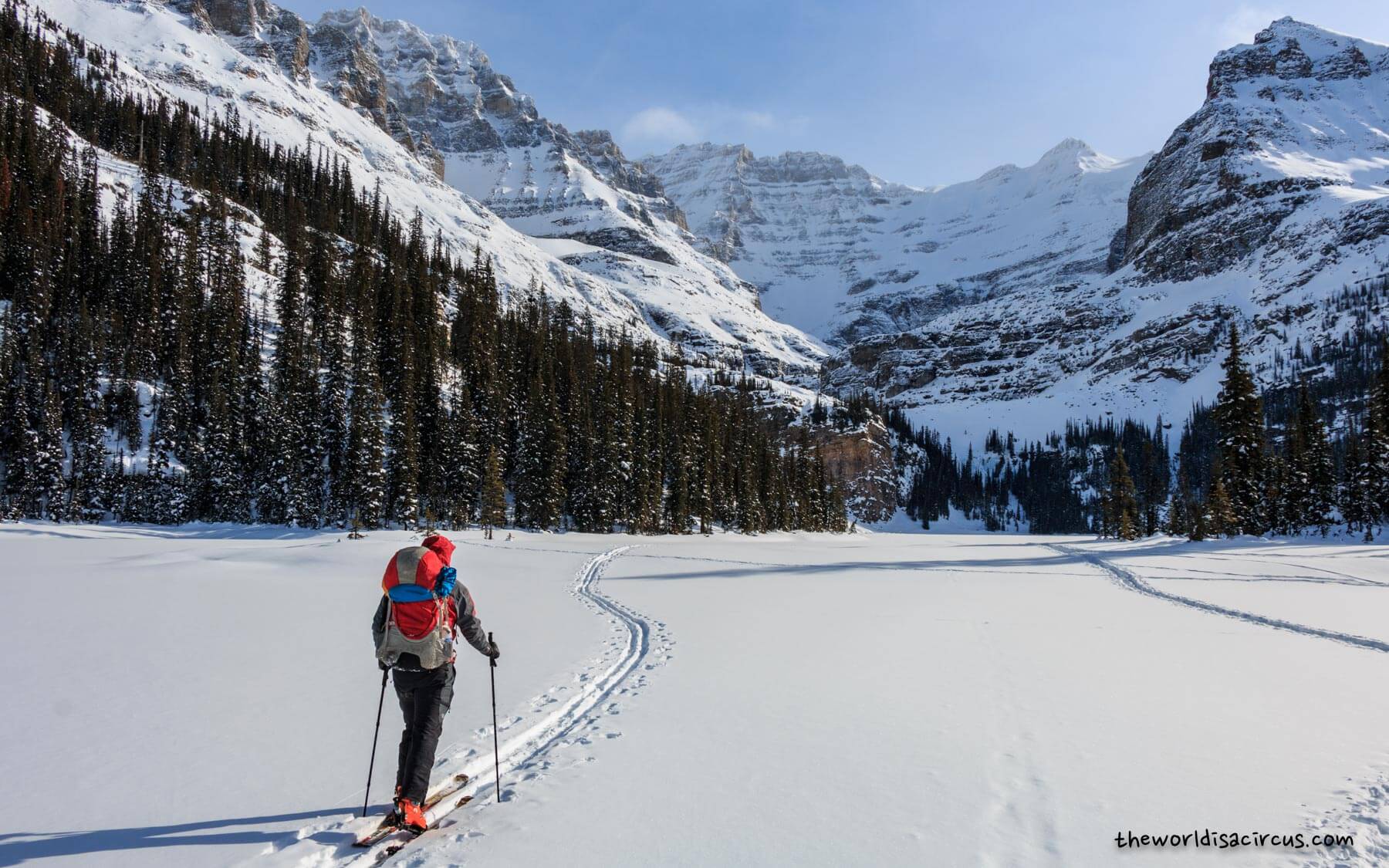 Lake Ohara in winter